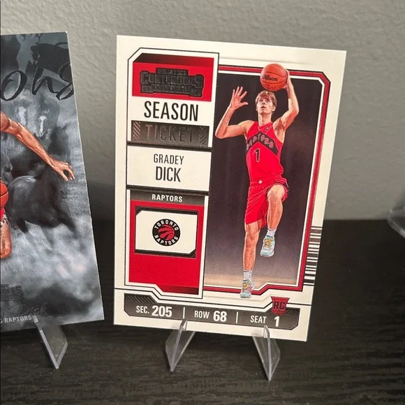 Gradey Dick Rookie lot NBA Toronto Raptors Stallions, hoops, contenders - Picture 4 of 5